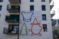 Bratislava, Dúbravy, mozaiky na fasádach ôsmich bytových domov
