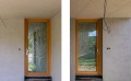 Borinka, rodinný dom s vitrážami vo dverách